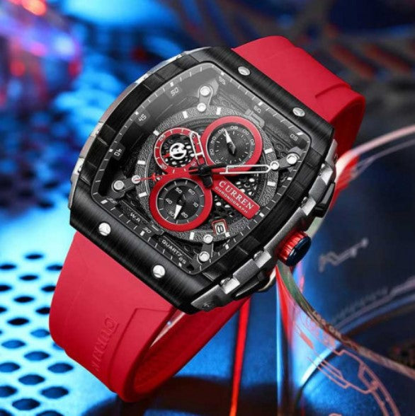 Reloj Curren 8442 Silicona crono funcion