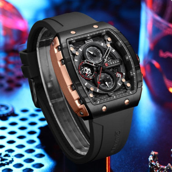 Reloj Curren 8442 Silicona crono funcion