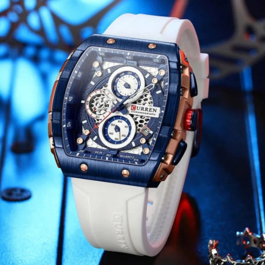 Reloj Curren 8442 Silicona crono funcion